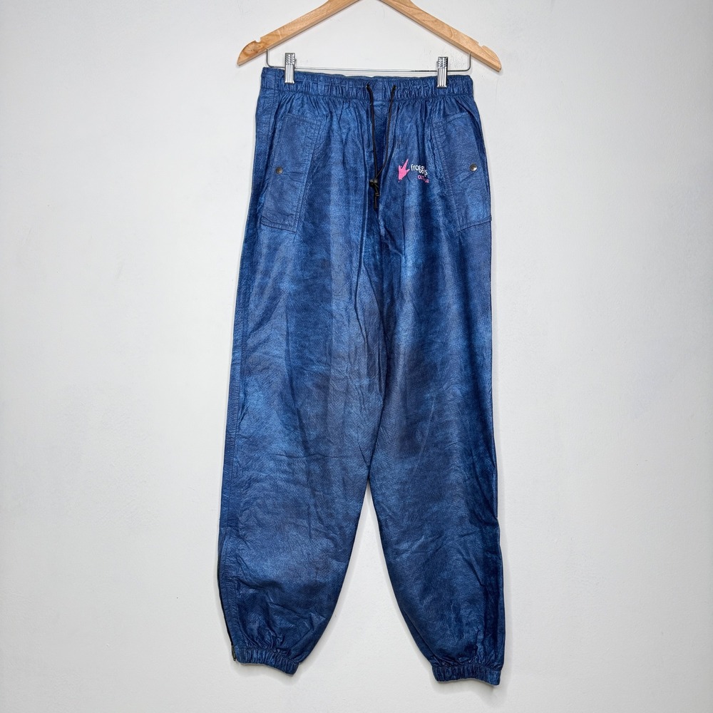 Frogg Toggs Rain Pants Mens Small‎ Blue Excellent Cargo Pocket Zip Cuffs Outdoor